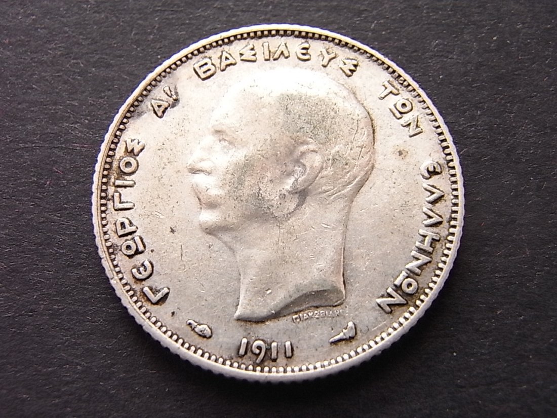  Griechenland Drachma 1911 ss- Silber   