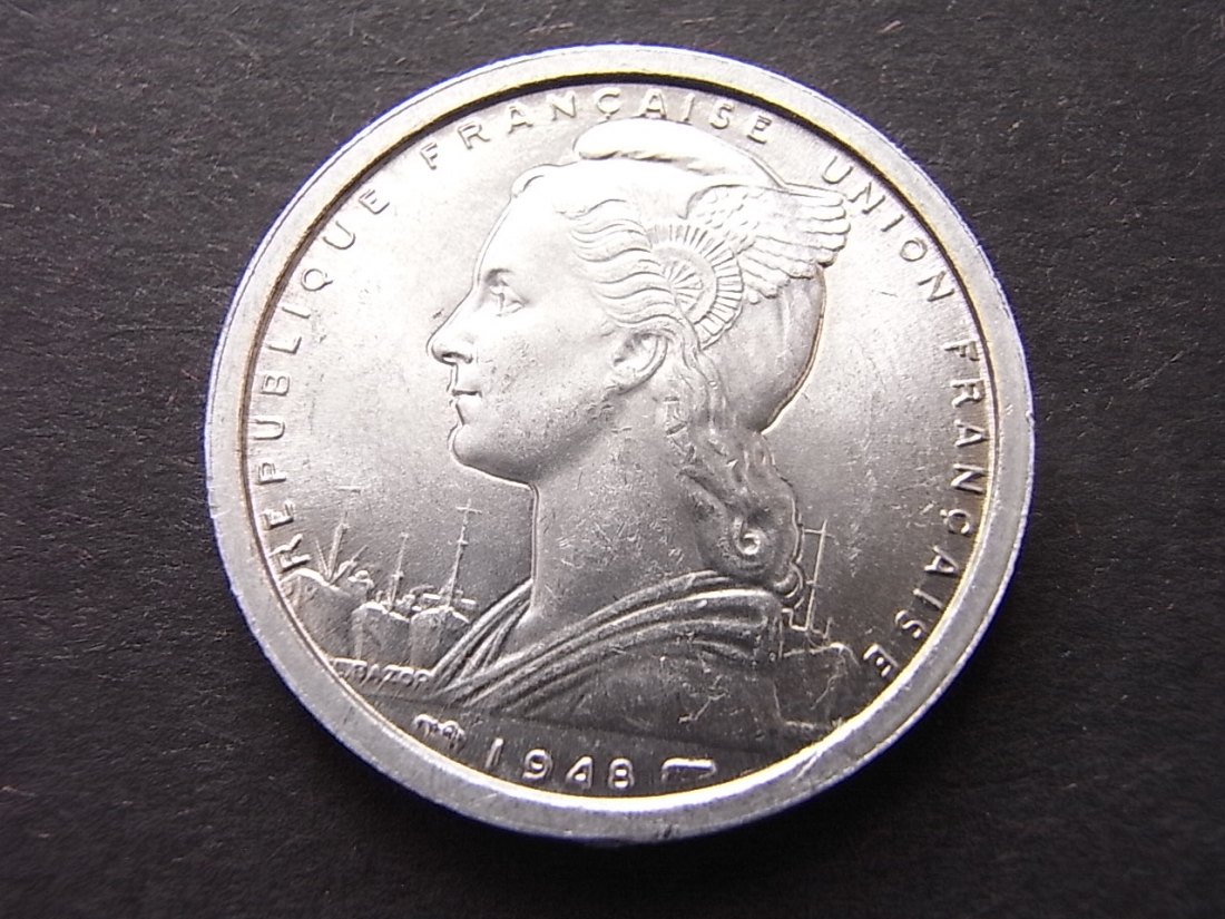  Kamerun 2 Franc 1948 vzgl Kolonie Frankreich   