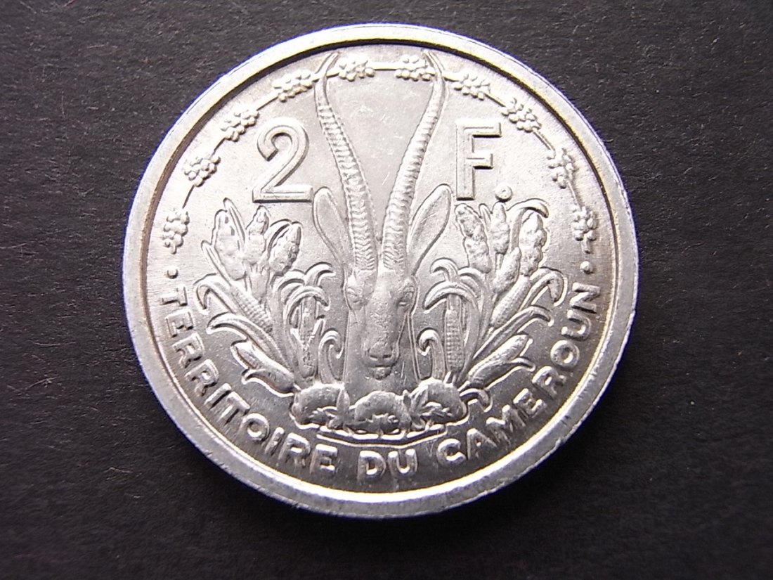  Kamerun 2 Franc 1948 vzgl Kolonie Frankreich   