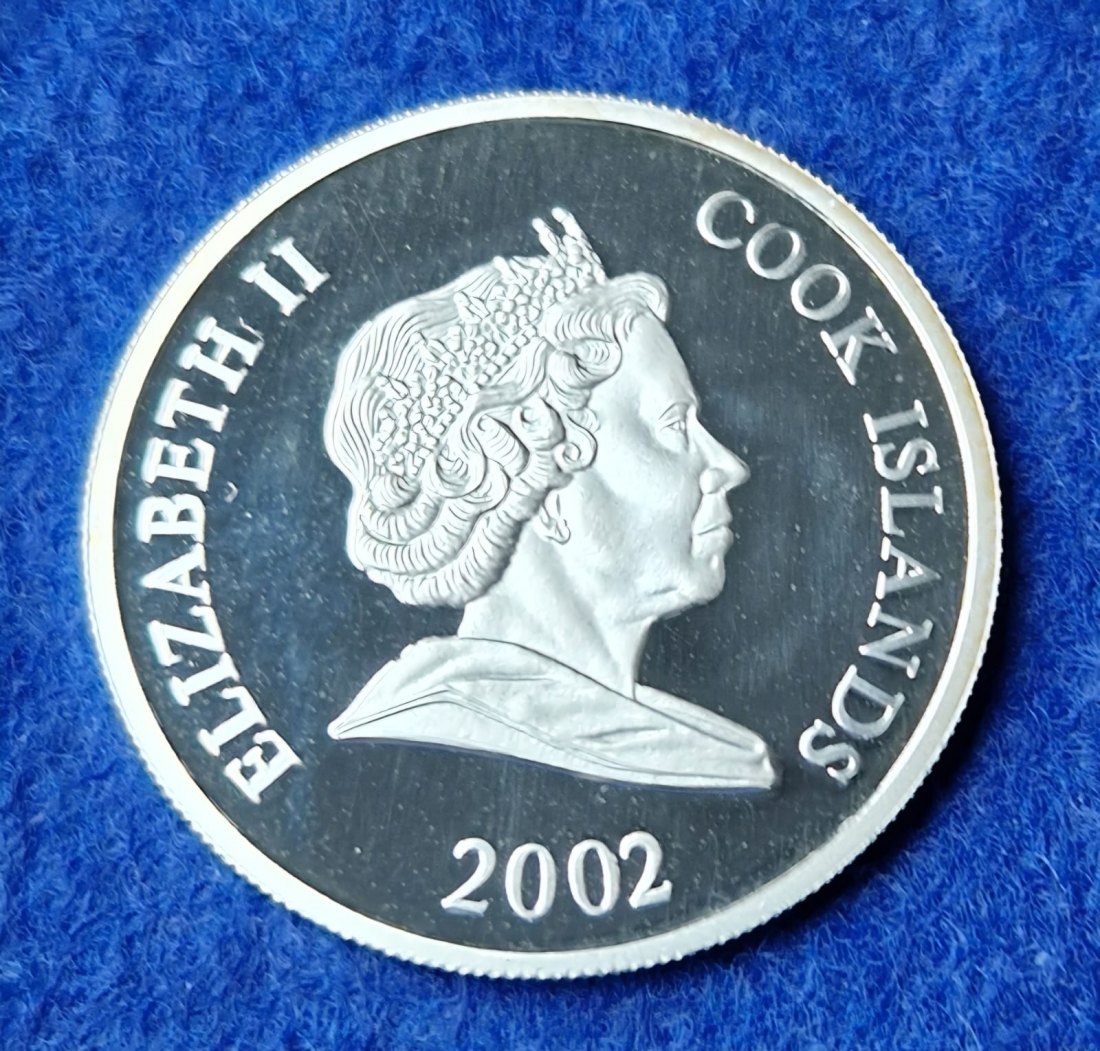  Cook Islands 2002 Olympia 2024 Athen, 2 Dollars   