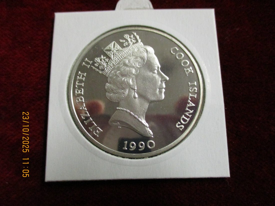  50 Dollars 1990 Cook Islands 925er Silber 19,4g   