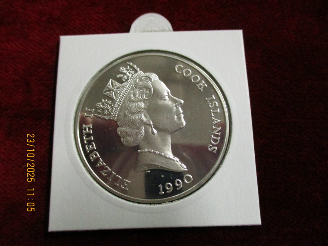  50 Dollars 1990 Cook Islands 925er Silber 19,4g   