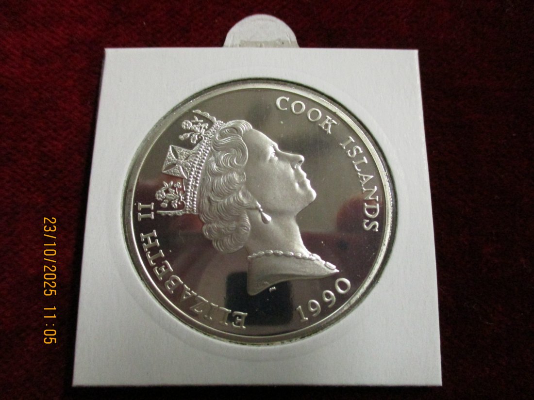  50 Dollars 1990 Cook Islands 925er Silber 19,4g   