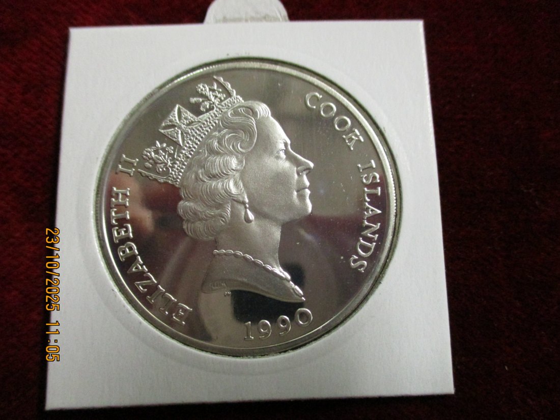  50 Dollars 1990 Cook Islands 925er Silber 19,4g   
