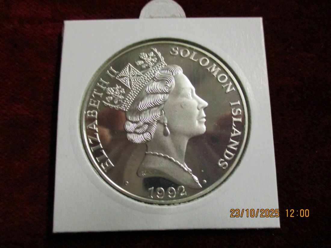  10 Dollars 1992 Wildlife Solomon Islands 925er Silber 31,47g   