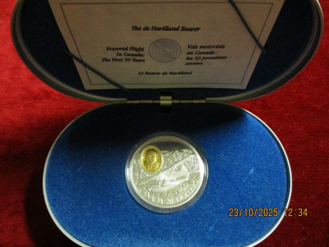  Kanada 20 Dollar, 1991 / 925er Silber Gewicht: 31,1g   