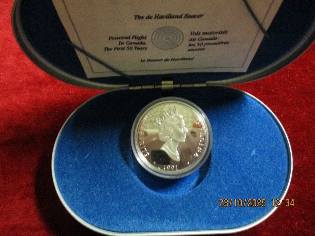  Kanada 20 Dollar, 1991 / 925er Silber Gewicht: 31,1g   