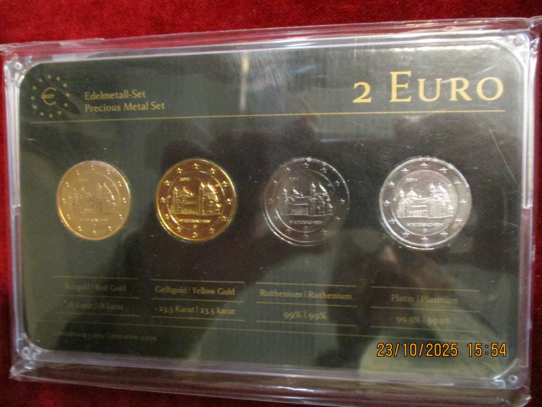  2 Euro Set Deutschland siehe Foto Gewicht: Ca 110,g   