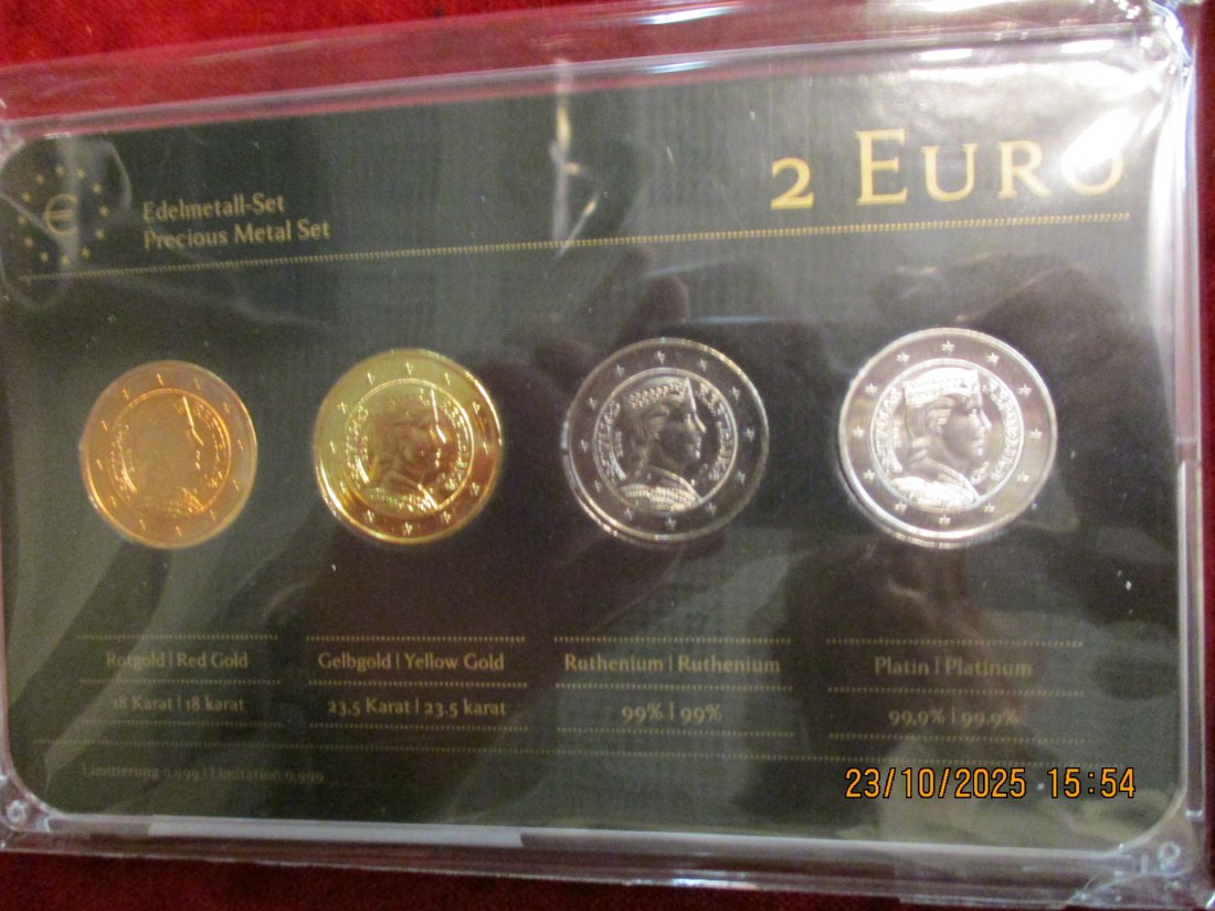 2 Euro Set Lettland siehe Foto Gewicht: Ca 110,g   