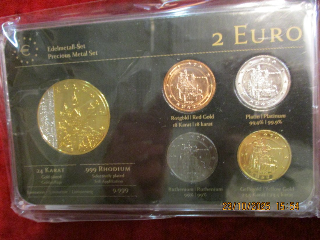  2 Euro Set Deutschland siehe Foto Gewicht: Ca 110,g   