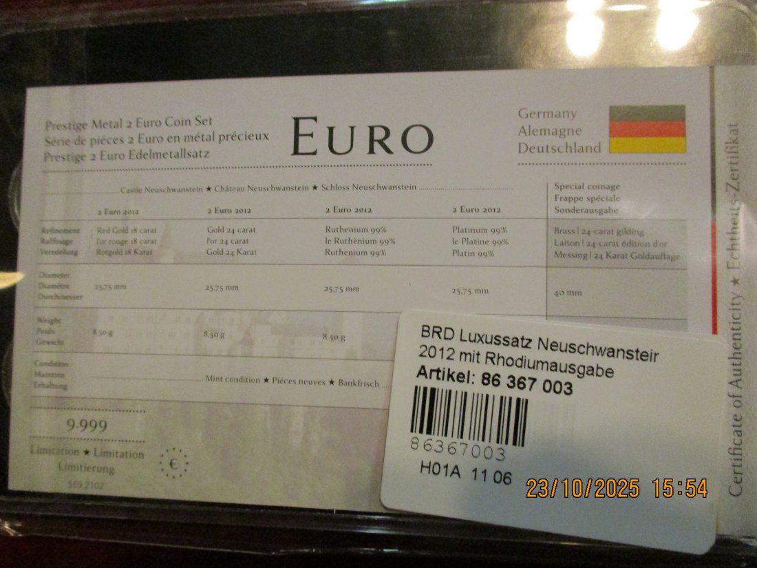  2 Euro Set Deutschland siehe Foto Gewicht: Ca 110,g   