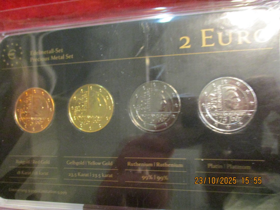  2 Euro Set Luxemburg siehe Foto Gewicht: Ca 110,g   