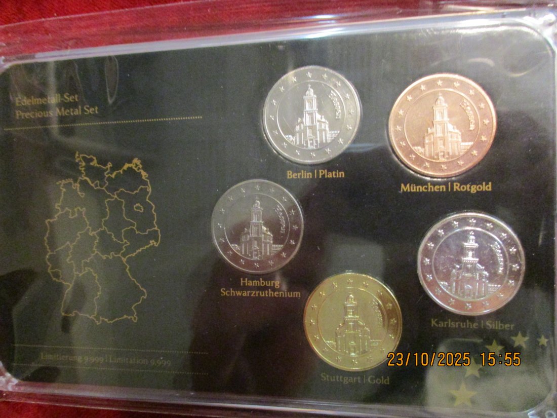  2 Euro Set Deutschland siehe Foto Gewicht: Ca 110,g   