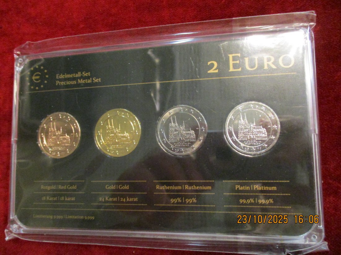  2 Euro Set Deutschland siehe Foto Gewicht: Ca 110,g   