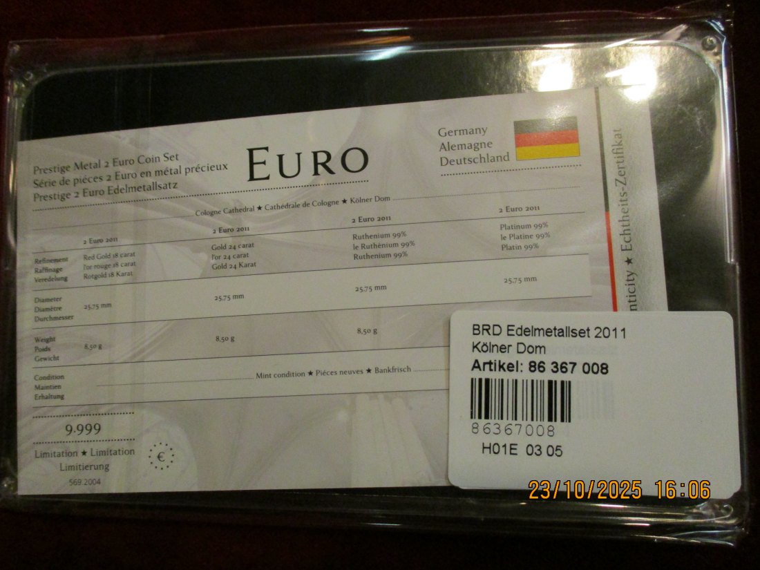  2 Euro Set Deutschland siehe Foto Gewicht: Ca 110,g   