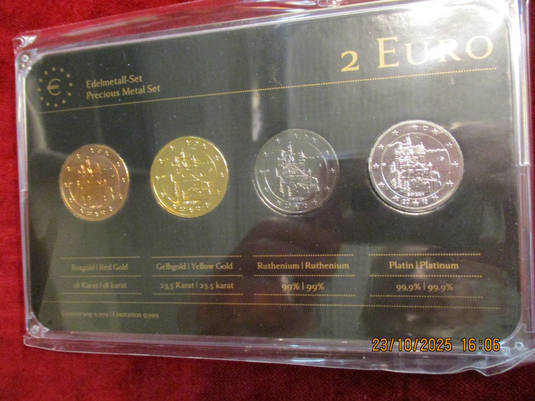  2 Euro Set Deutschland siehe Foto Gewicht: Ca 110,g   