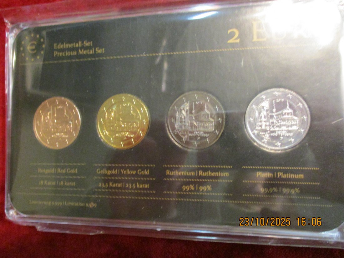 2 Euro Set Deutschland siehe Foto Gewicht: Ca 110,g   