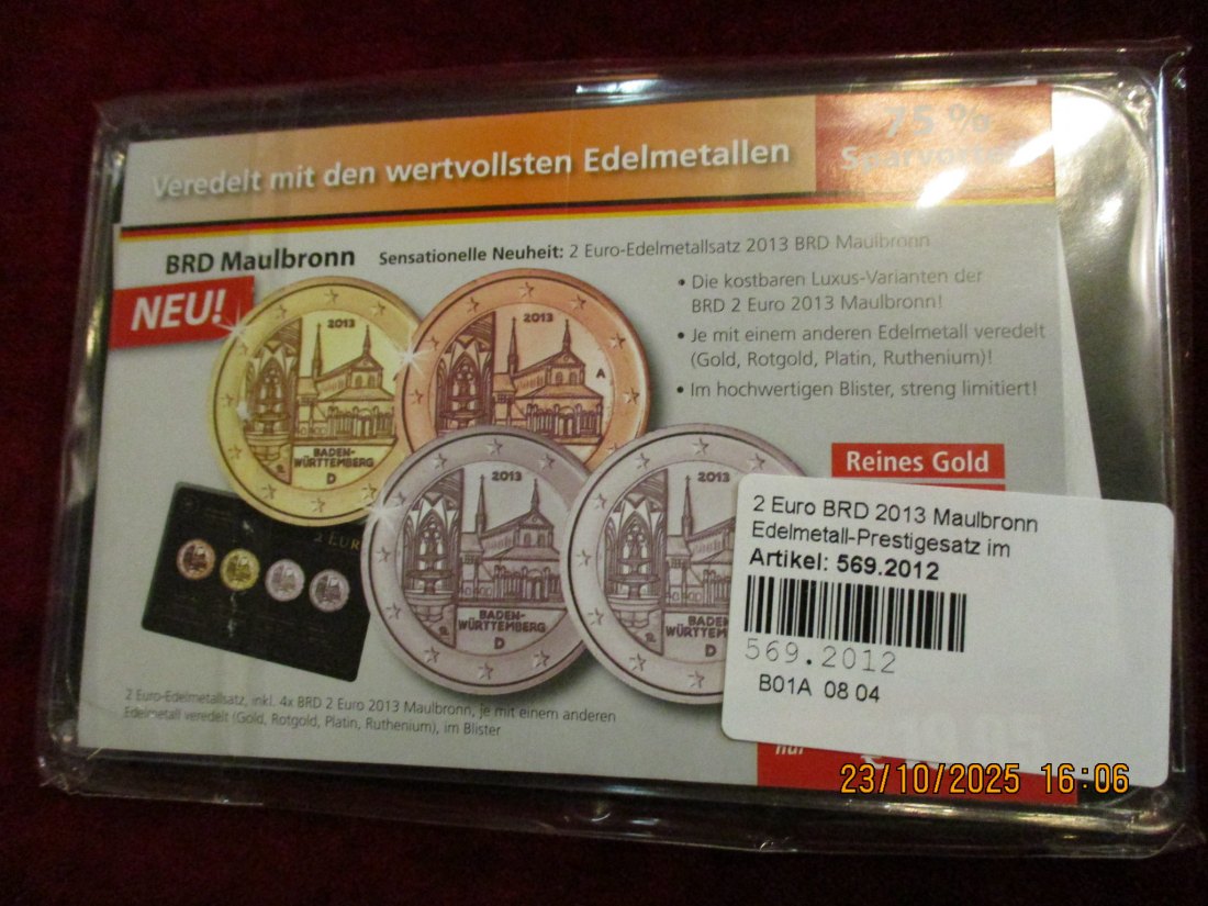  2 Euro Set Deutschland siehe Foto Gewicht: Ca 110,g   