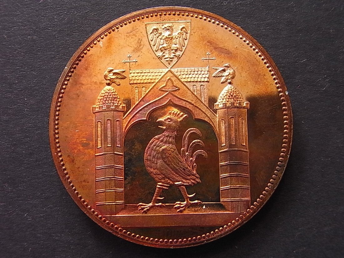  Frankfurt/Oder Medaille Wappen Münzausstellung 42mm 1981 Proof   