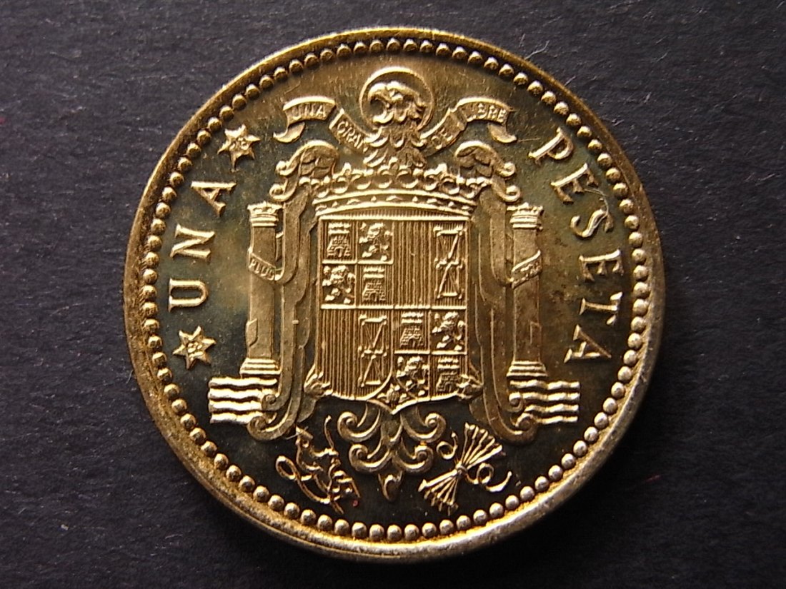  Spanien 1 Peseta 1975 unc   