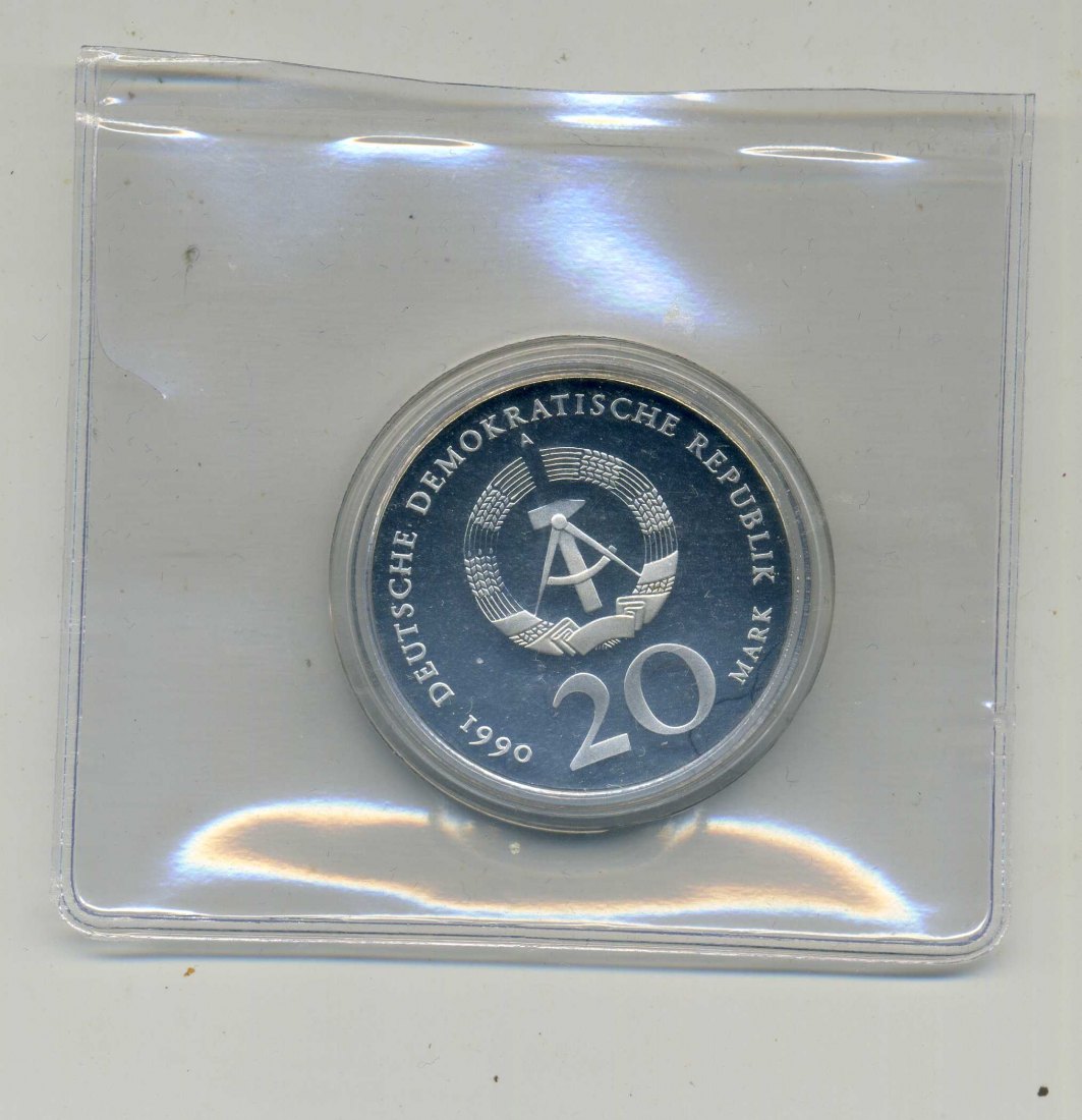 20 Mark 1990 Schlüter PP Original verschweißt