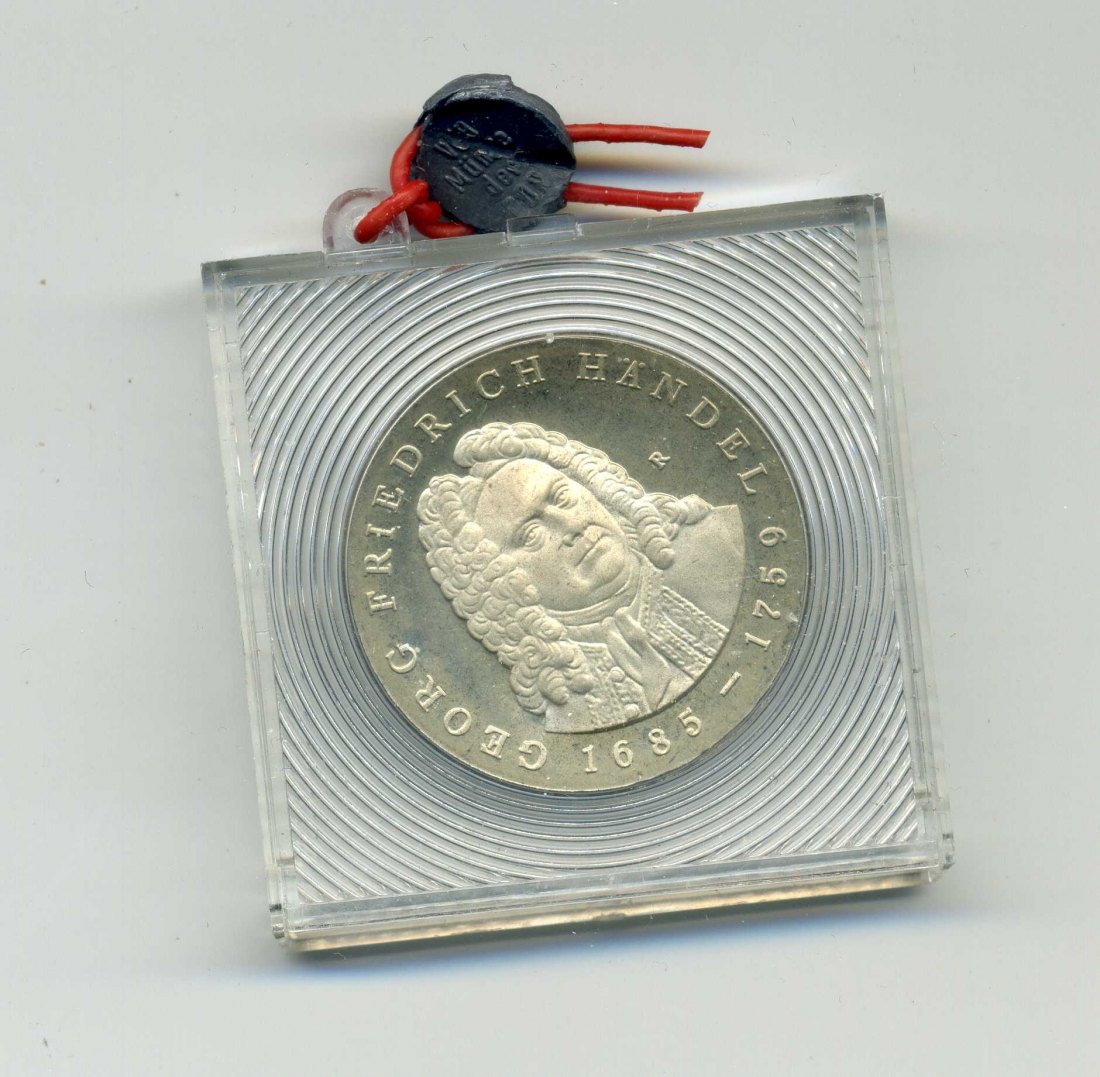 20 Mark 1984 Händel PP Original Schachtel verplombt