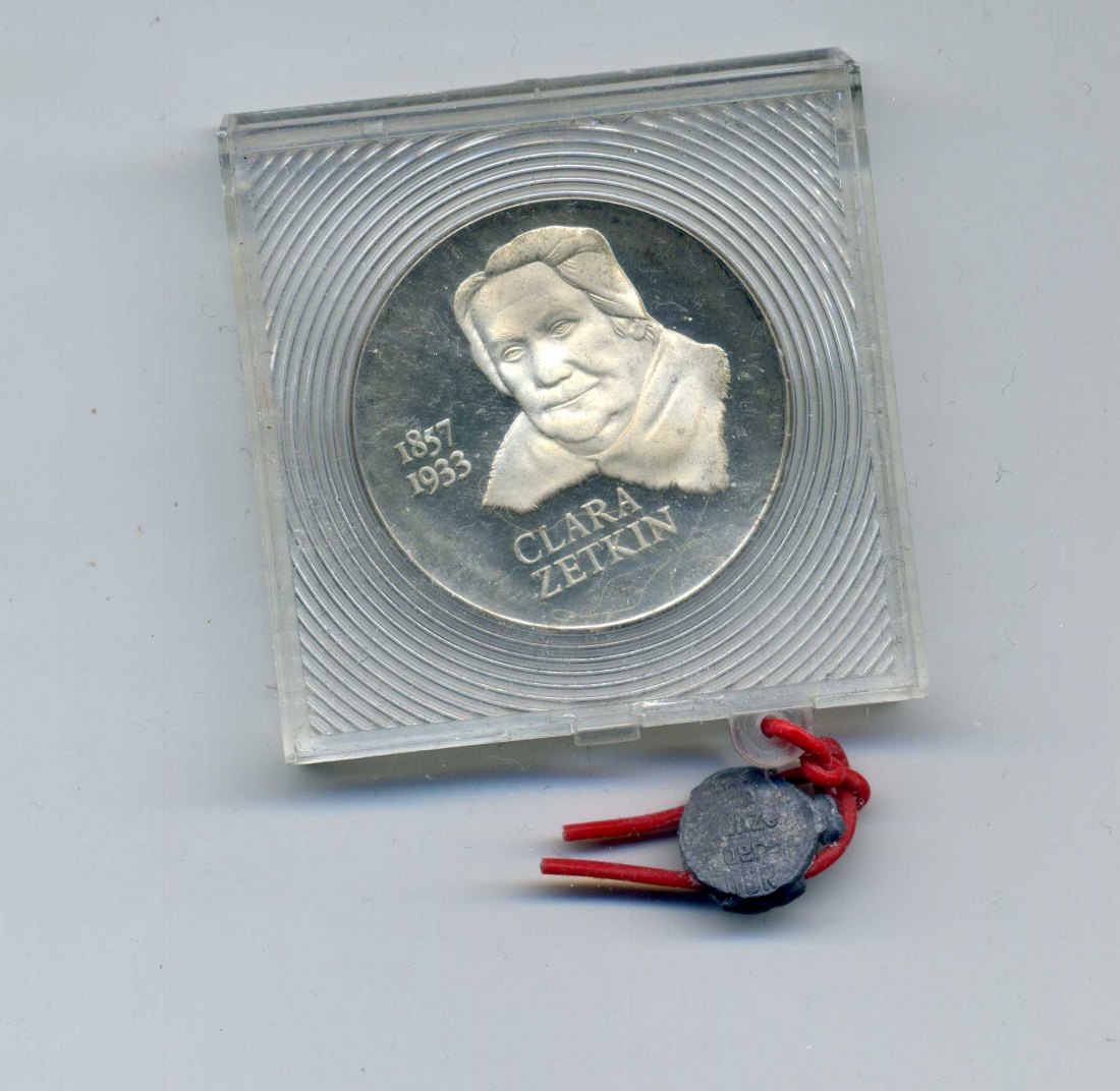 20 Mark 1982 Zetkin PP Original Schachtel verplombt