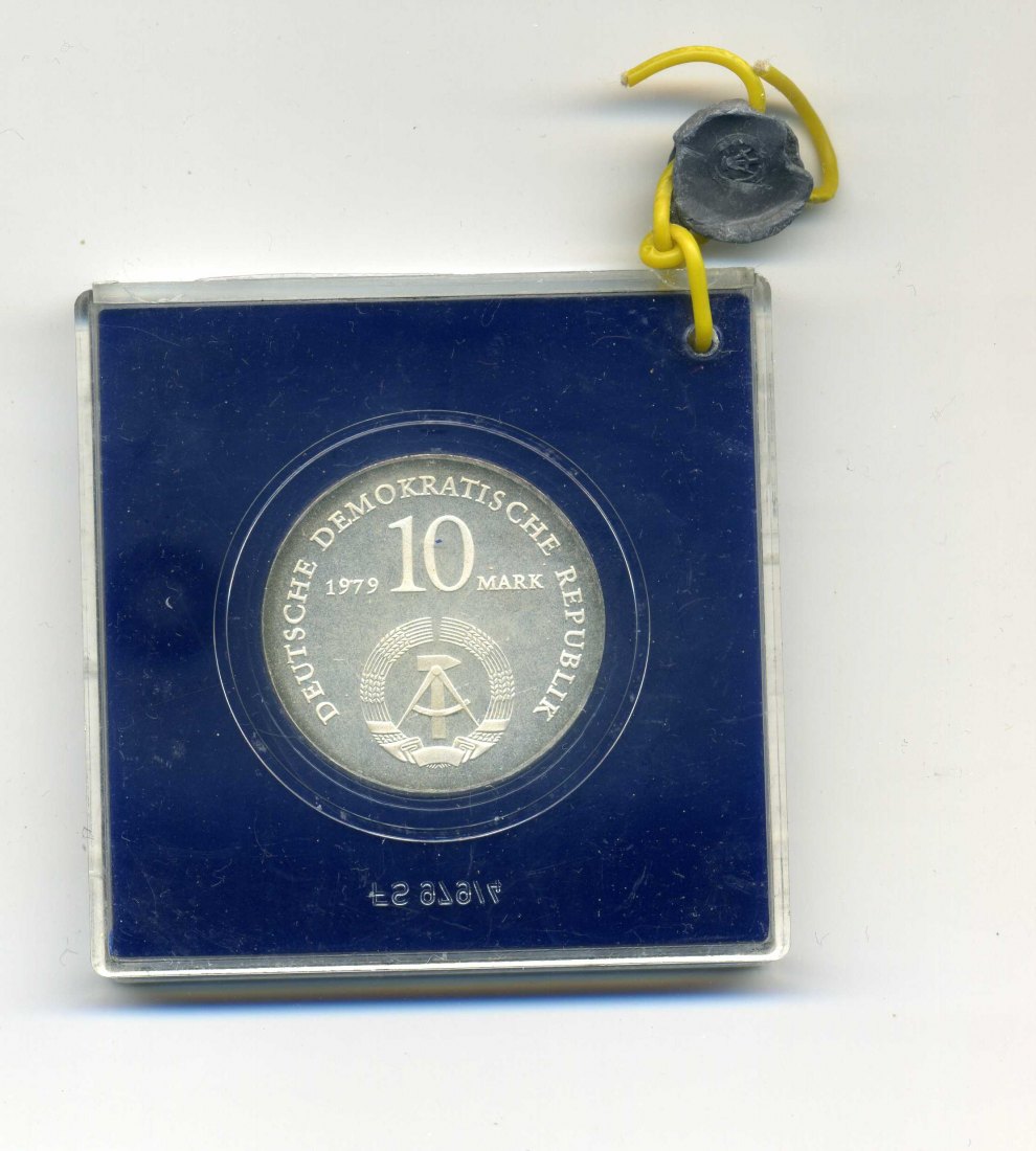 10 Mark 1979 Feuerbach PP original verpackt mit Plombe