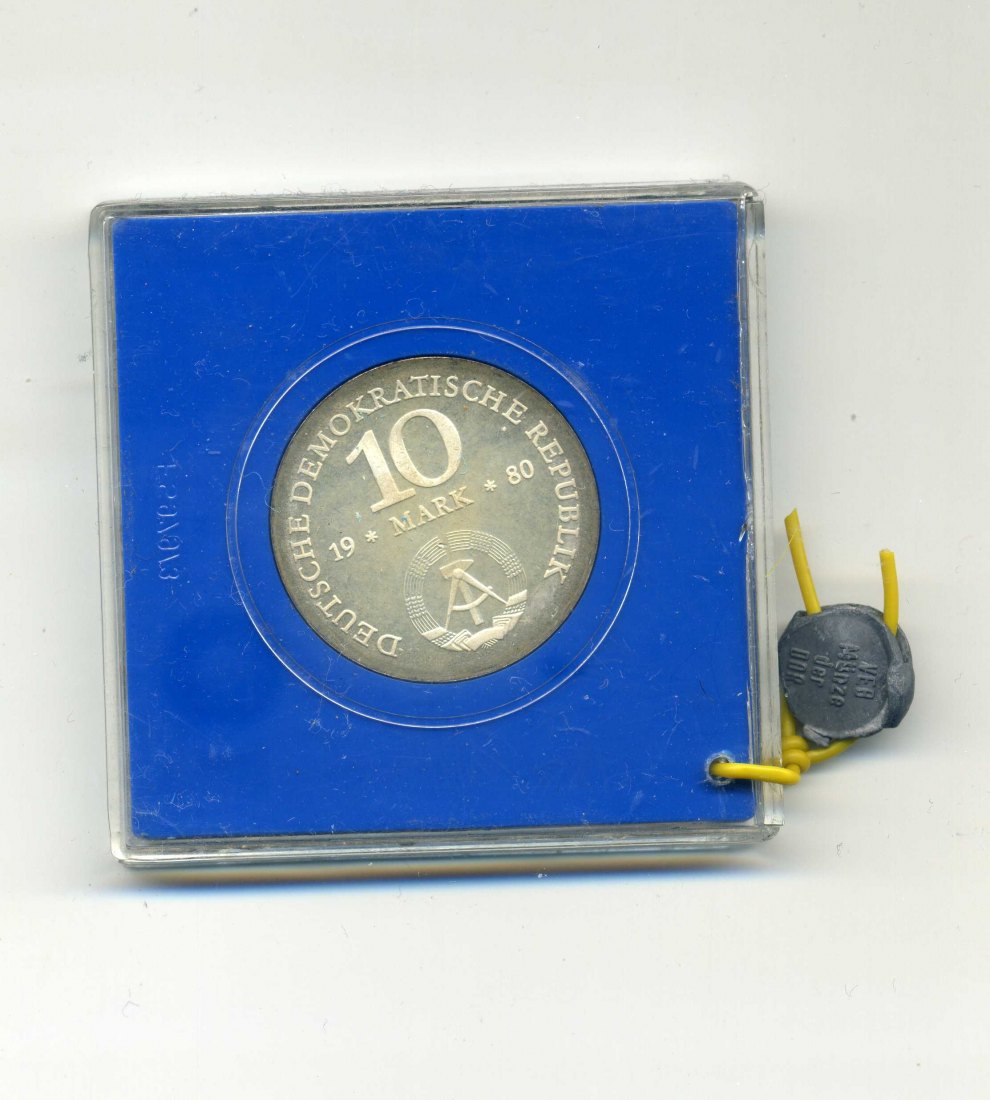 10 Mark 1980 Scharnhorst PP original verpackt mit Plombe