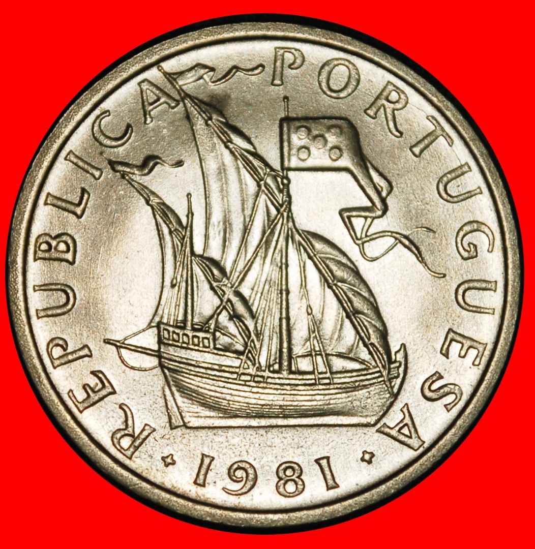 Ⰿ 25 SILVER BEZANTS (1963-1986): PORTUGAL ★5 ESCUDOS 1981 SHIP! MINT LUSTRE! LOW START ★ NO RESERVE!