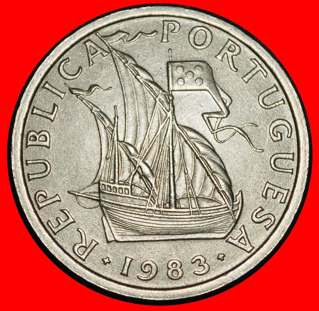 Ⰿ 25 SILVER BEZANTS (1963-1986): PORTUGAL ★ 5 ESCUDOS 1983 SHIP! LOW START ★ NO RESERVE!