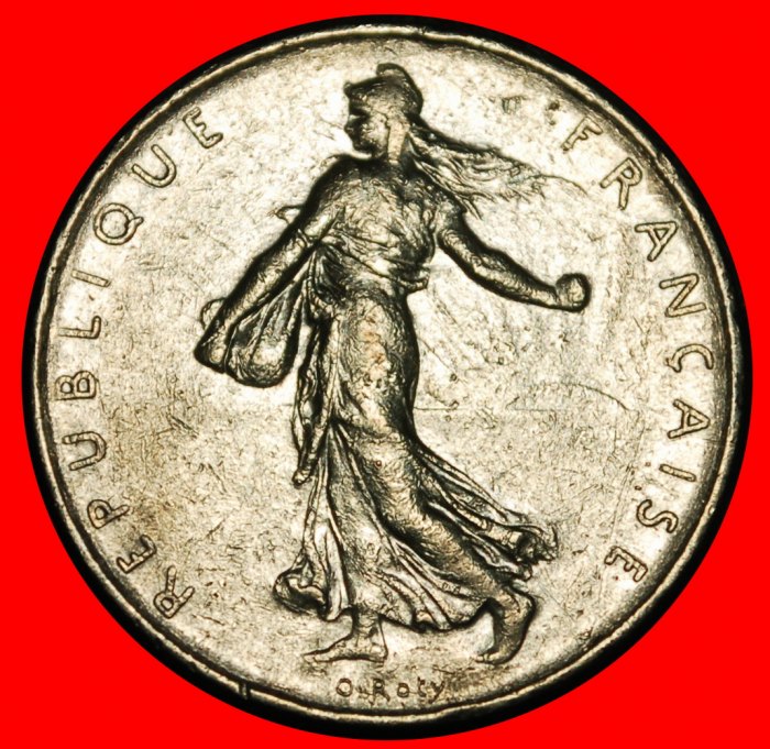 Ⰿ SUN (1960-2001): FRANCE ★ 1 FRANC 1969! SOWER ERROR! BIRD!★LOW START★ NO RESERVE!