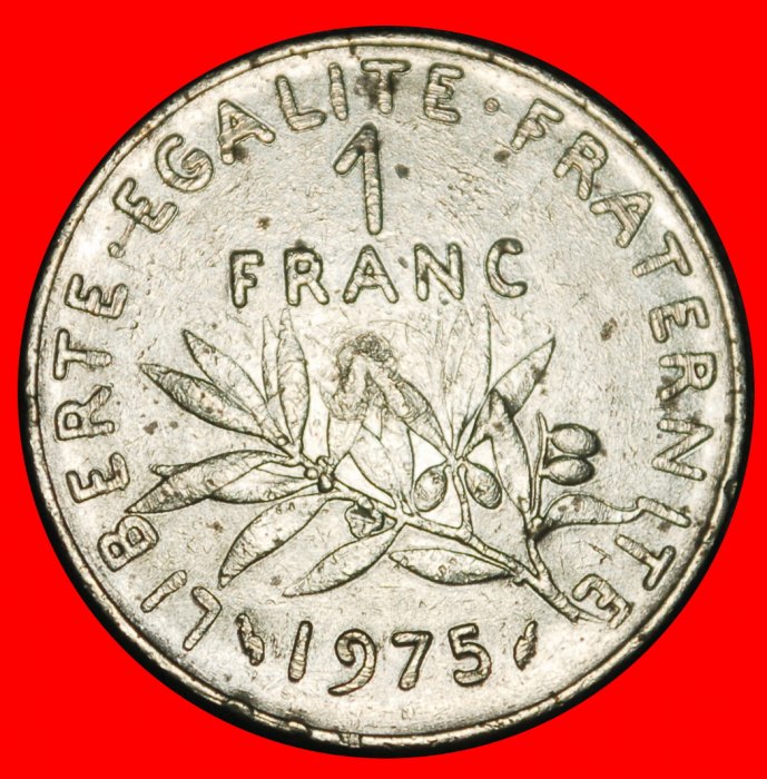 Ⰿ SUN (1960-2001): FRANCE ★ 1 FRANC 1975! SOWER ERROR! DOLPHIN!★LOW START★ NO RESERVE!