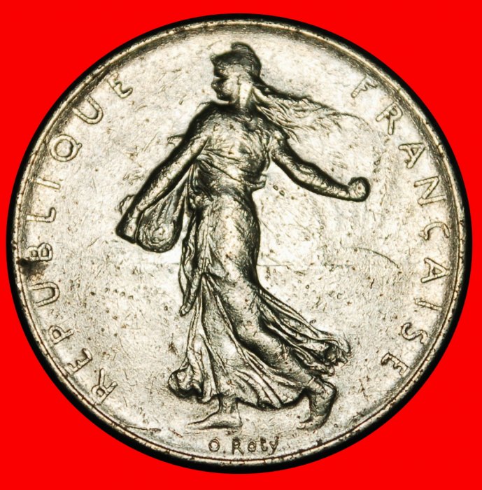 Ⰿ SUN (1960-2001): FRANCE ★ 1 FRANC 1977! SOWER ERROR! DOLPHIN!★LOW START★ NO RESERVE!