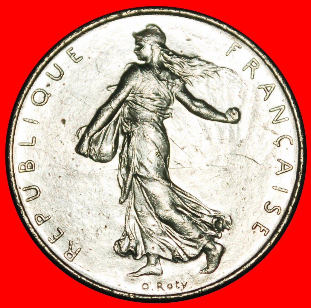 Ⰿ SUN (1960-2001): FRANCE ★ 1 FRANC 1992! SOWER ERROR! NOT STANDARD ALIGNMENT★LOW START★ NO RESERVE!