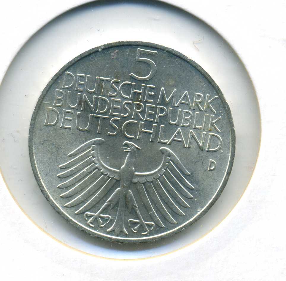 5 DM 1952 Germanisches Museum Toppstück vz/st ohne Randfehler selten in dieser Erhaltung