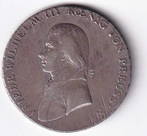  PREUSSEN 1 Taler 1801 A Silber   