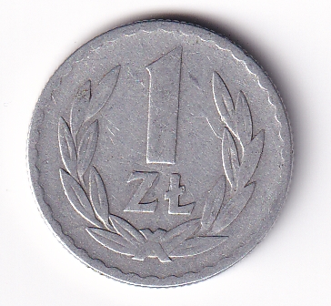  POLEN POLAND 1 Zloty 1957 Alu SELTEN   