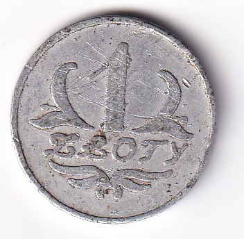  POLEN POLAND BRODNICA 1 Zloty Alu SELTEN   