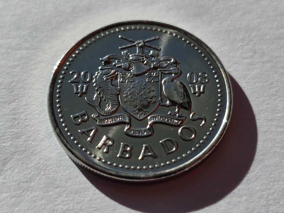 Barbados 25 Cents 2008 STG
