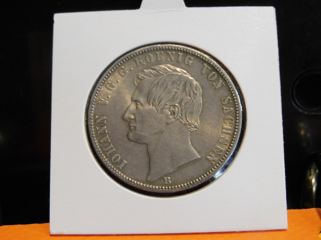 GERMANY 1 THALER 1871 SAXONY.GRADE-PLEASE SEE PHOTOS.