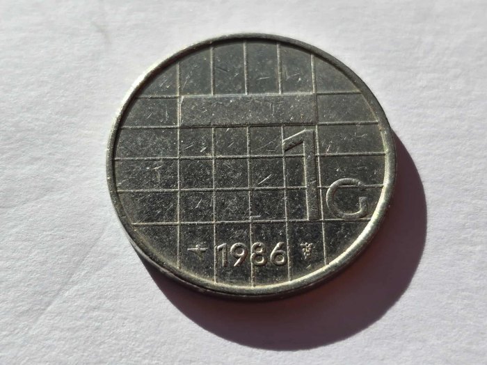 Niederlande 1 Gulden 1986 Umlauf