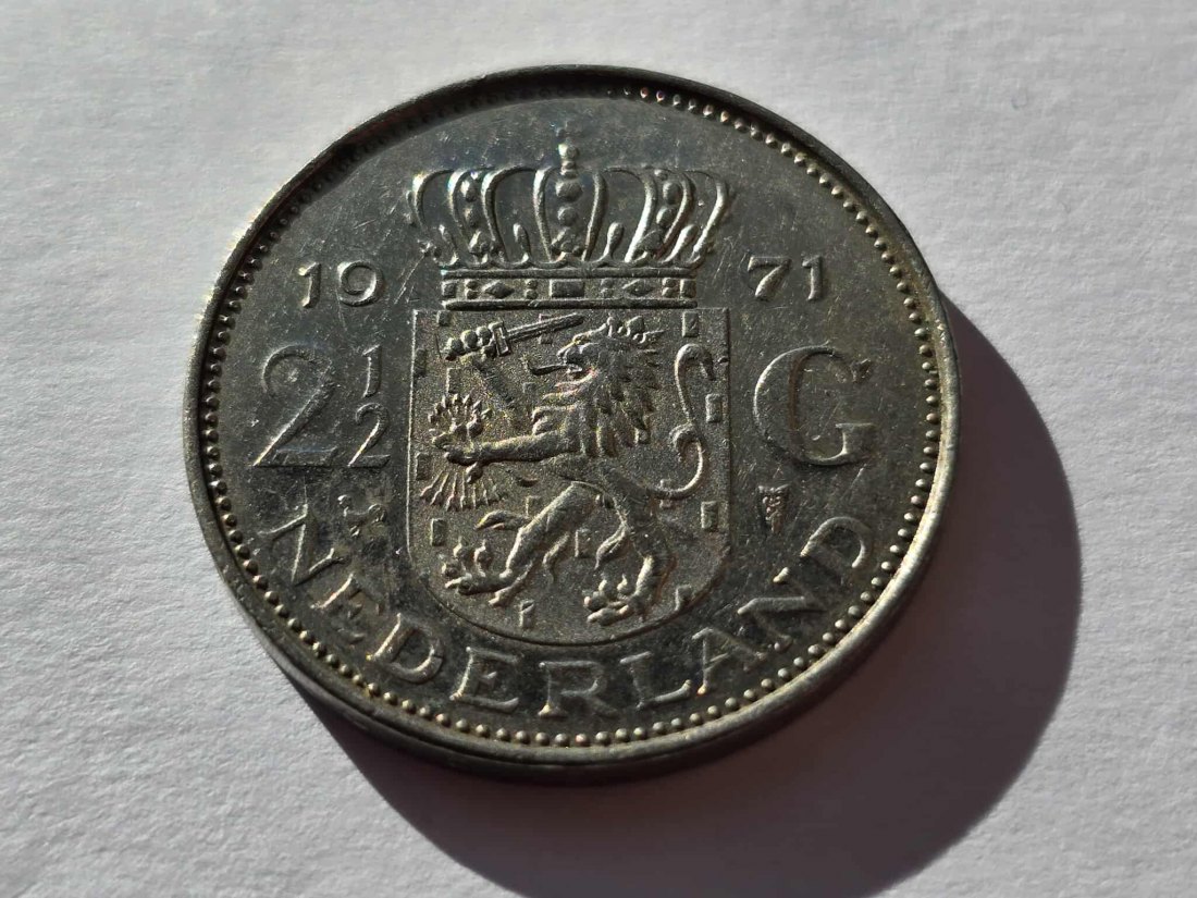 Niederlande 2 1/2 Gulden 1971 Umlauf
