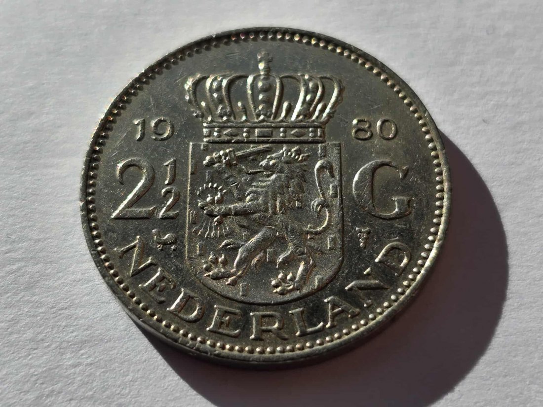 Niederlande 2 1/2 Gulden 1980 Umlauf