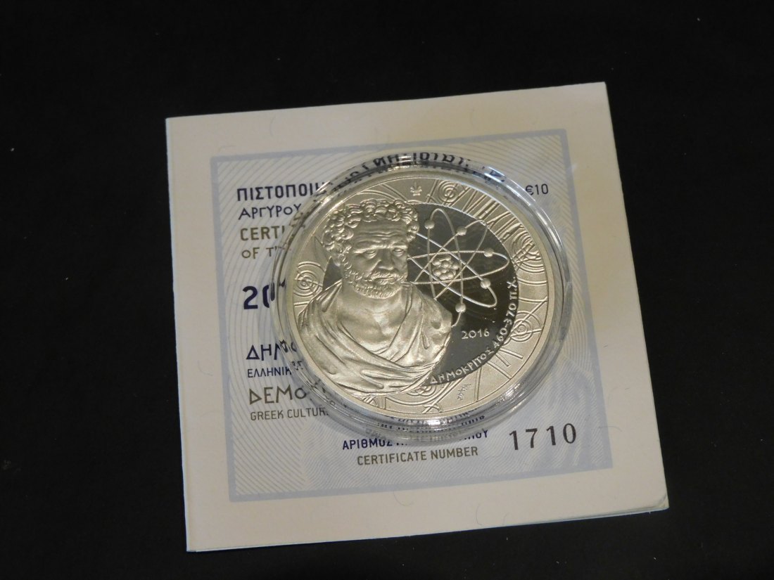 GREECE 10 EURO 2016 DEMOKRITOS.GRADE-PLEASE SEE PHOTOS.