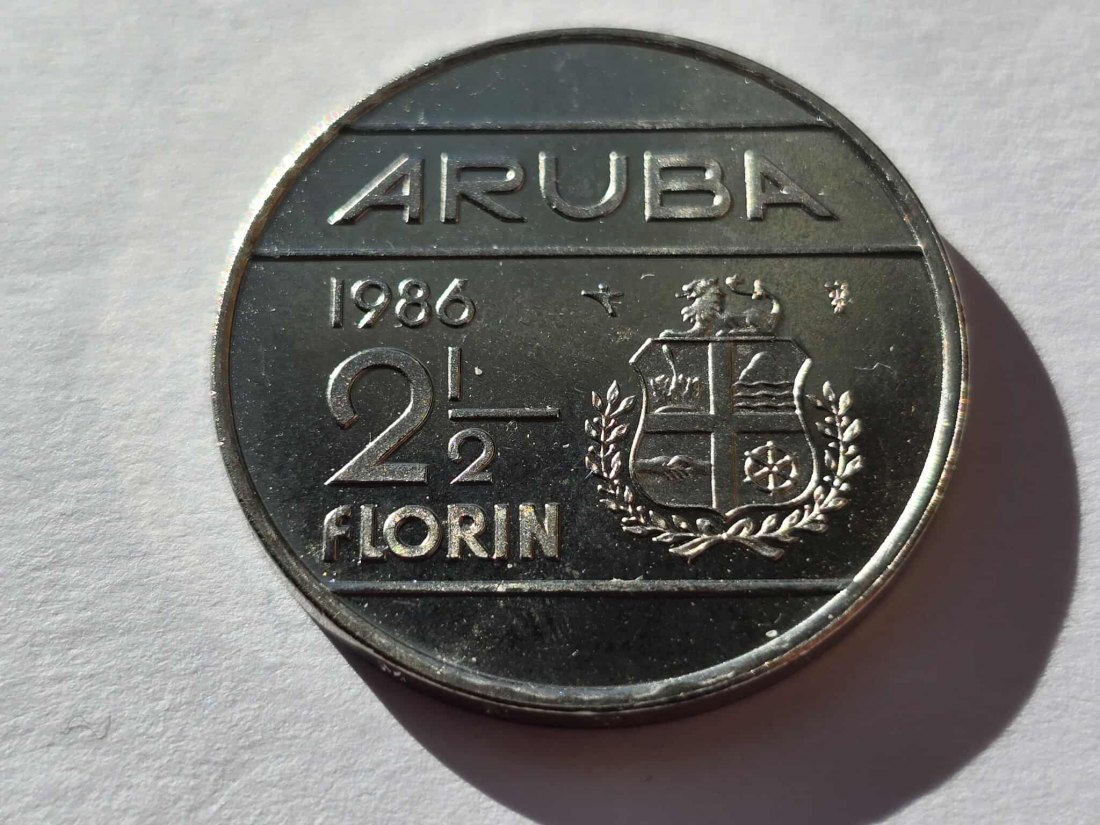 Aruba 2 1/2 Florin 1986 STG