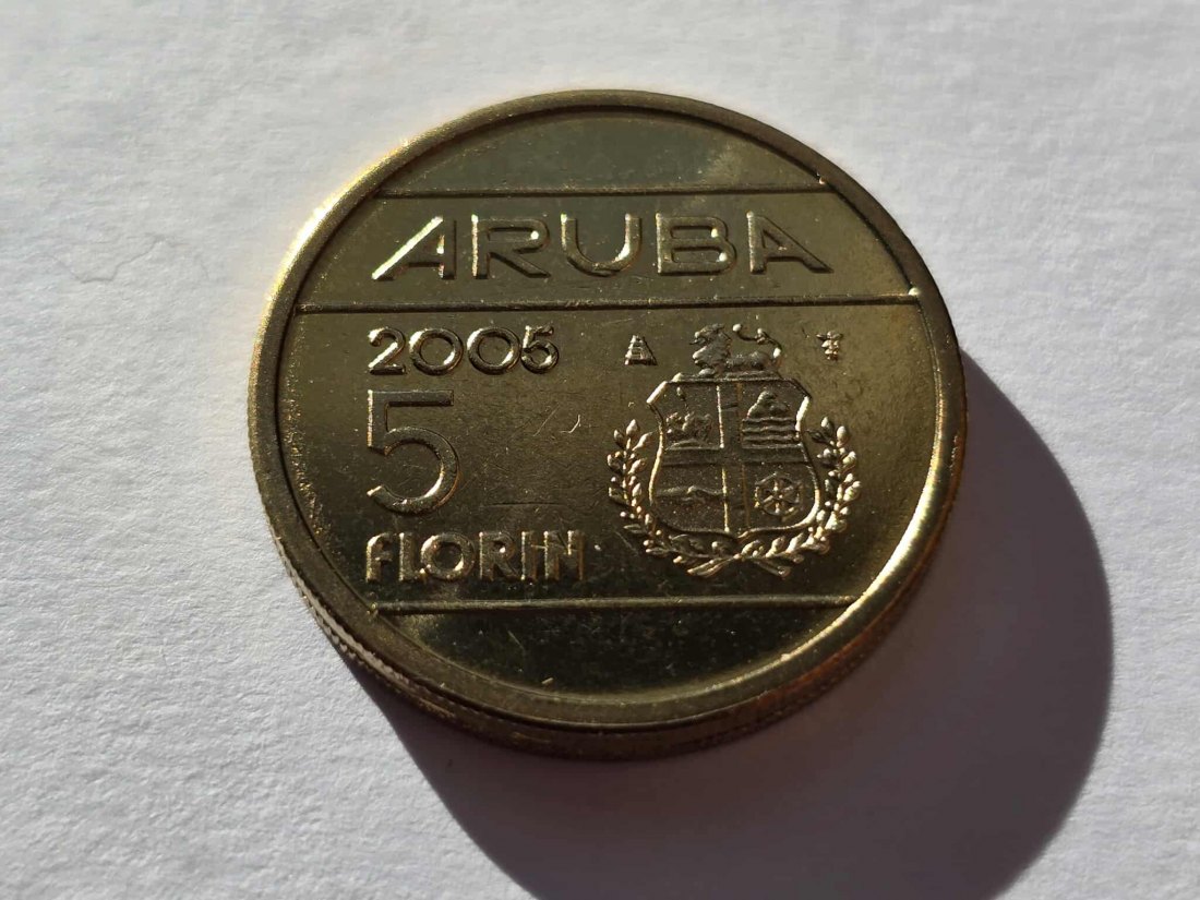 Aruba 5 Florin 2005 STG