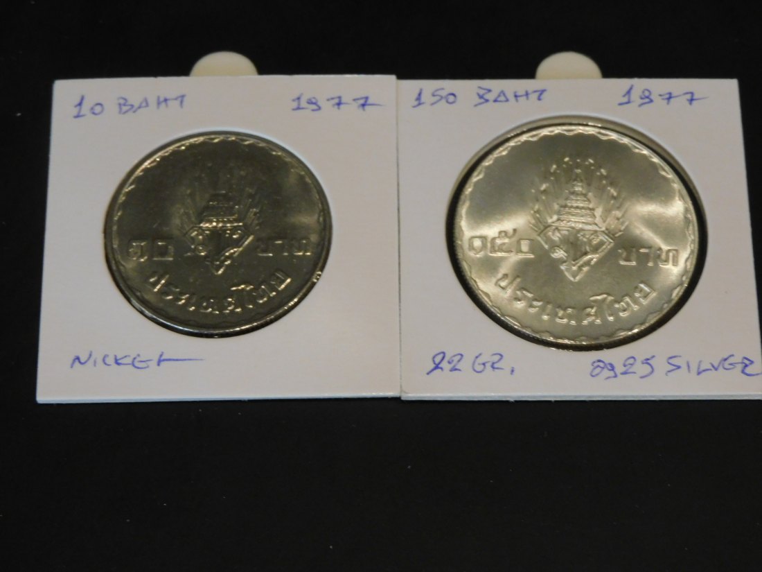 THAILAND 10-150 BAHT 1977.GRADE-PLEASE SEE PHOTOS.
