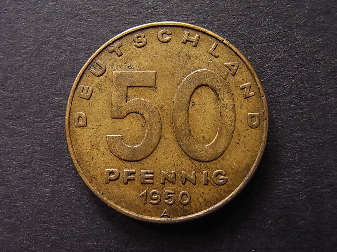  DDR 50 Pfennig 1950 ss   