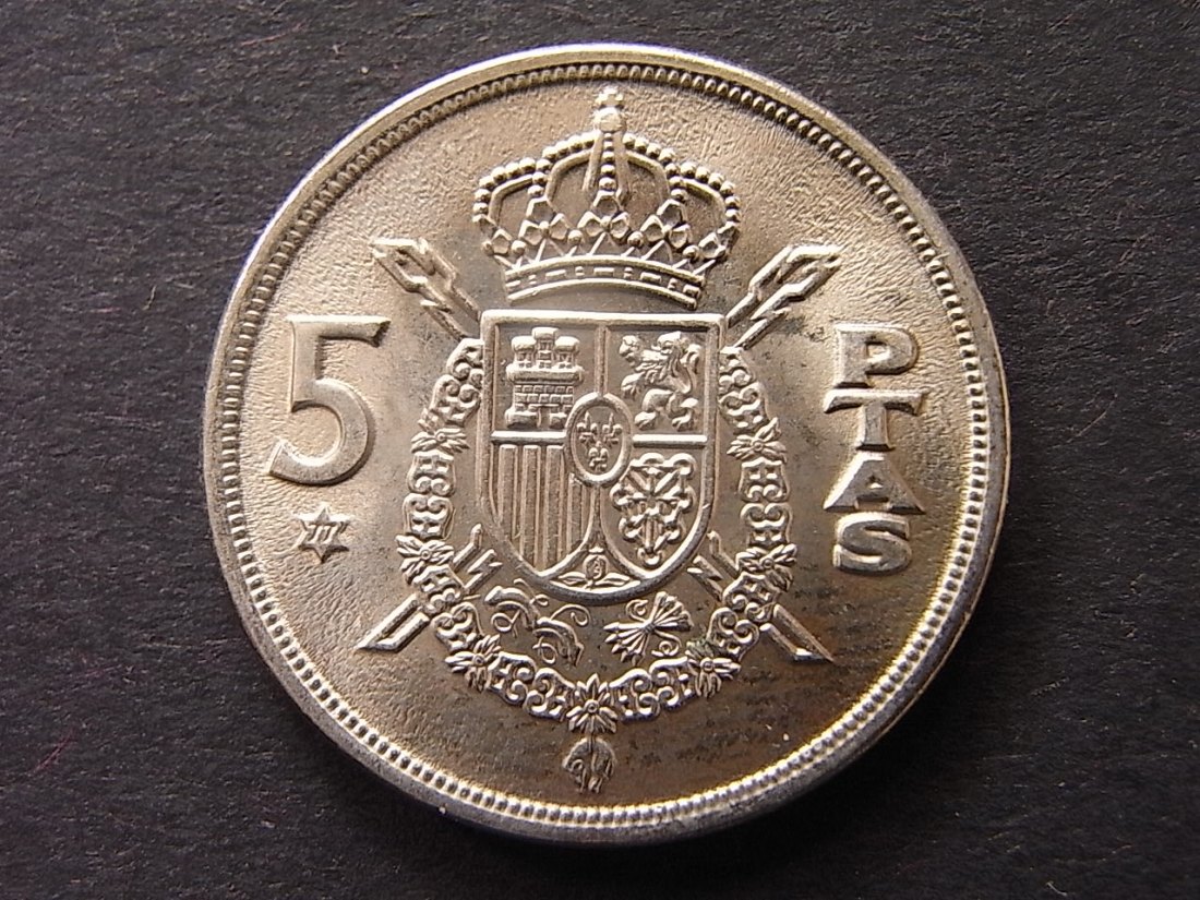  Spanien 5 Ptas 1975 unc   